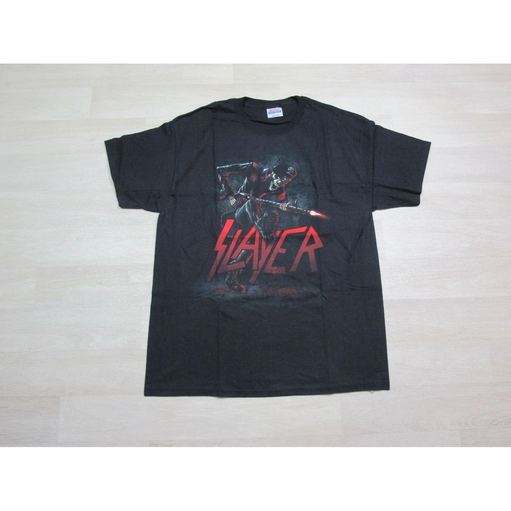 Vintage Y2K Slayer Band Skeleton‎ Soldier Heavy Metal Music Punk Skate 2007